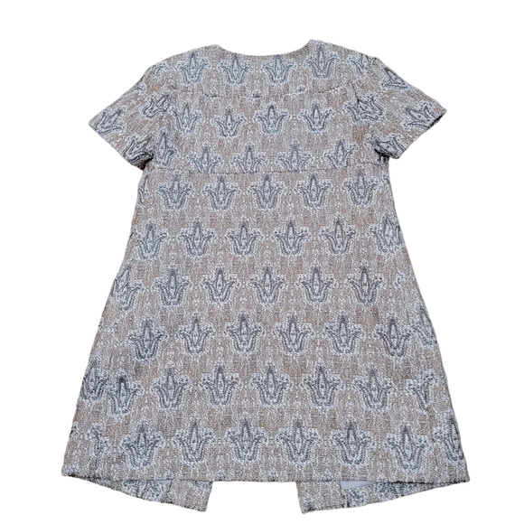 BB Dakota Ivory Beige Multi-Color Floral Tulip Tweed Coat Jacket Size Large - Picture 2 of 5